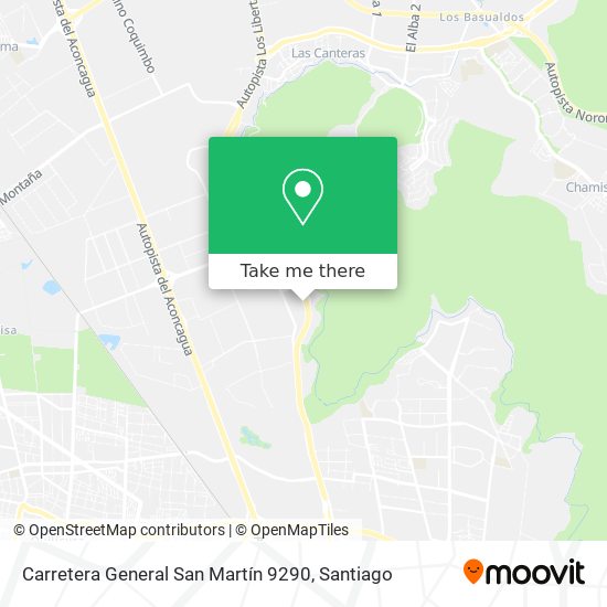 Carretera General San Martín 9290 map