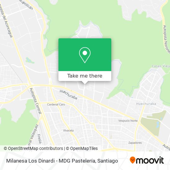Mapa de Milanesa Los Dinardi - MDG Pastelería