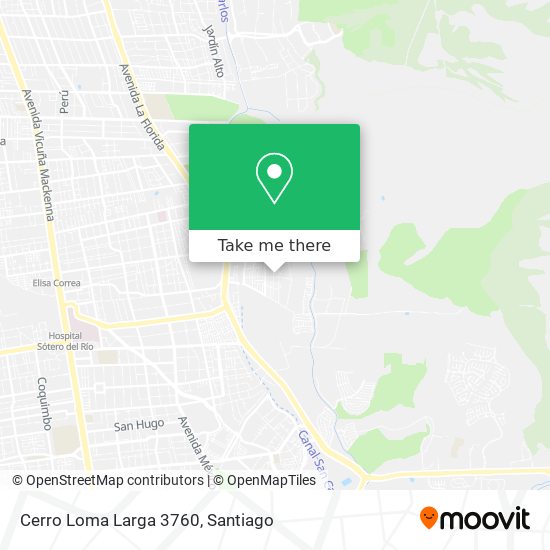 Cerro Loma Larga 3760 map