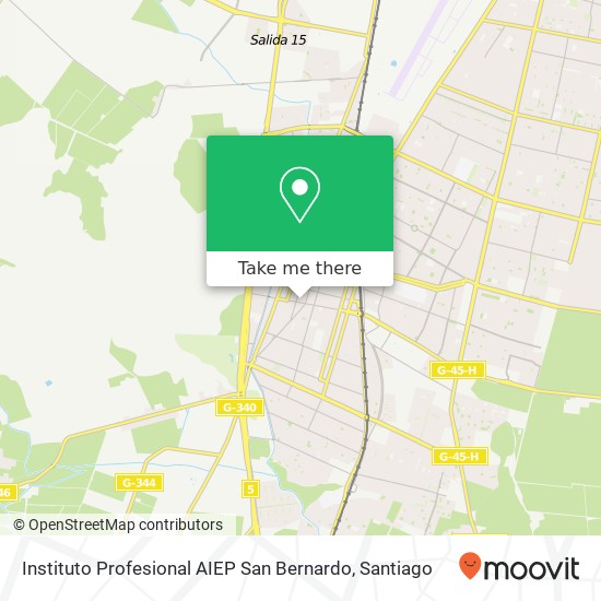 Instituto Profesional AIEP San Bernardo map