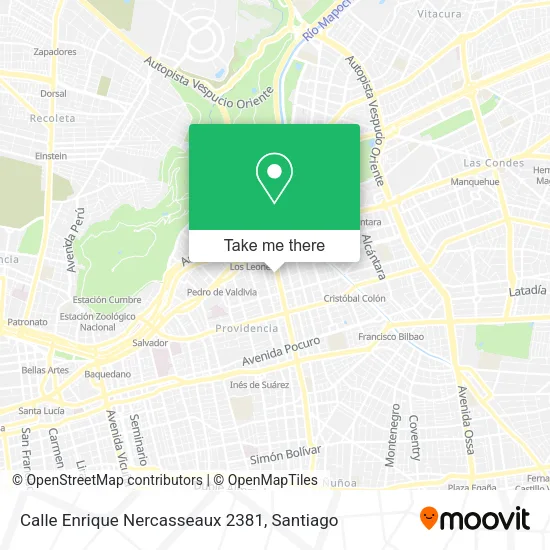 Mapa de Calle Enrique Nercasseaux 2381