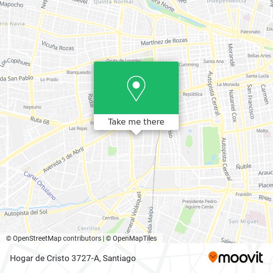 Hogar de Cristo 3727-A map