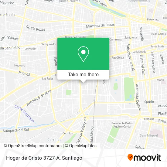 Hogar de Cristo 3727-A map