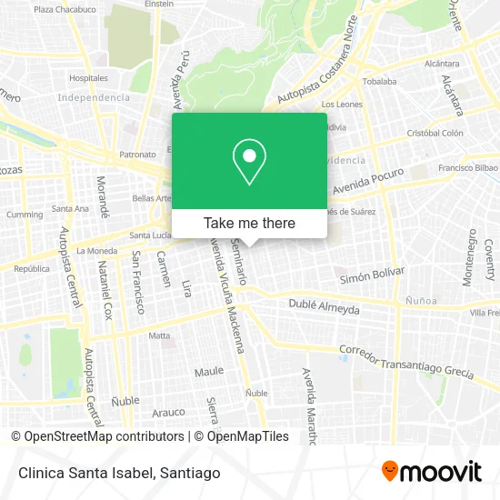 Clinica Santa Isabel map