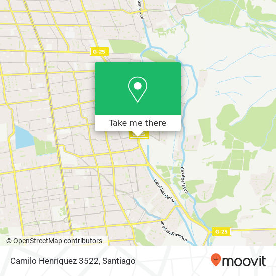 Camilo Henríquez 3522 map