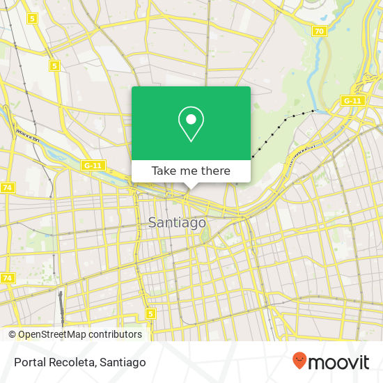 Mapa de Portal Recoleta