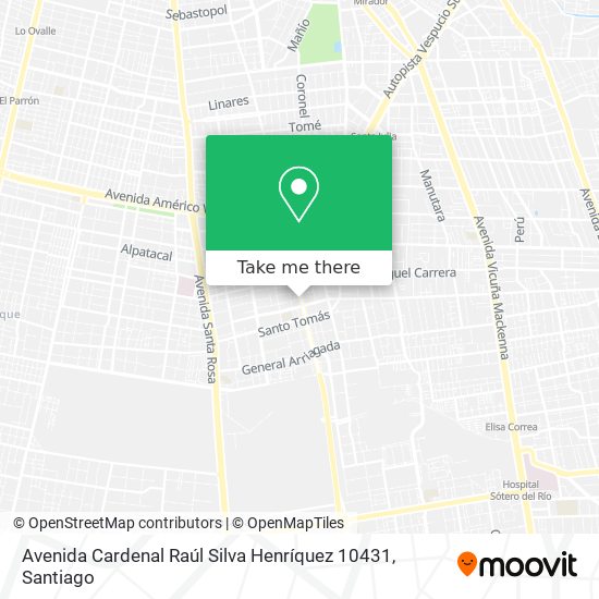 Avenida Cardenal Raúl Silva Henríquez 10431 map