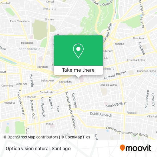 Optica vision natural map