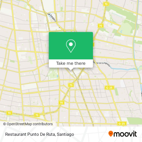 Restaurant Punto De Ruta map