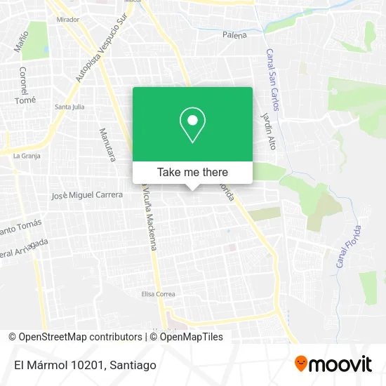 El Mármol 10201 map