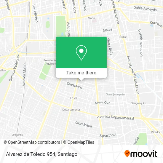 Álvarez de Toledo 954 map