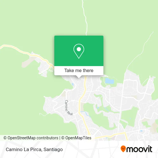 Camino La Pirca map