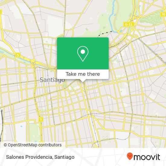 Salones Providencia map