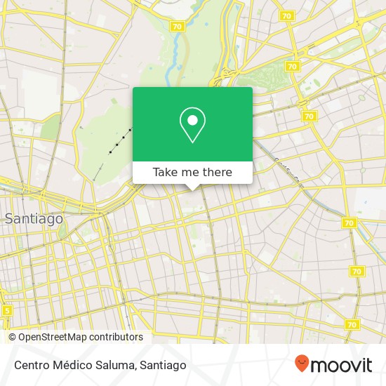 Mapa de Centro Médico Saluma