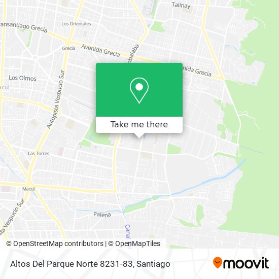 Altos Del Parque Norte 8231-83 map