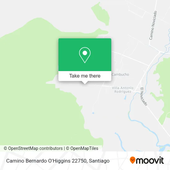 Mapa de Camino Bernardo O'Higgins 22750