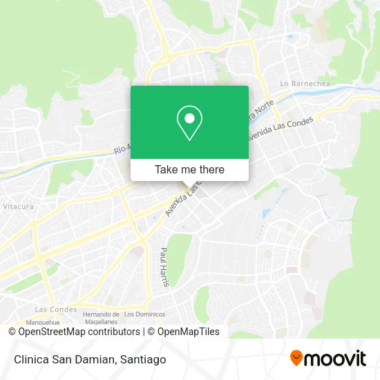 Clinica San Damian map