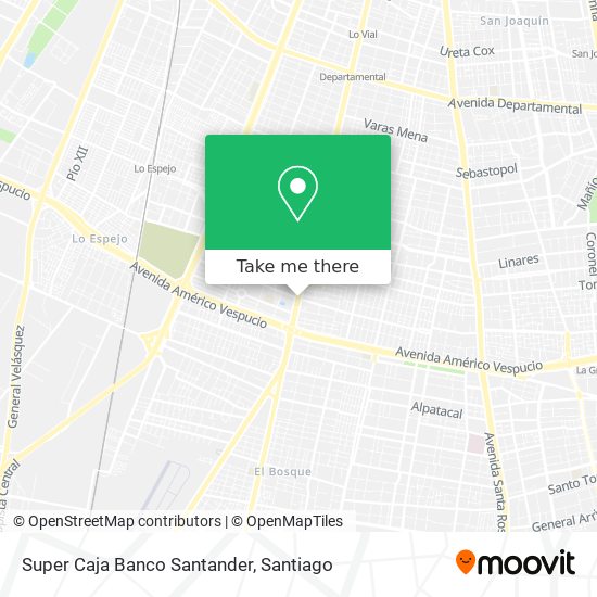 Super Caja Banco Santander map