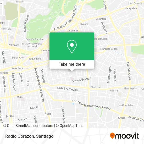 Radio Corazon map