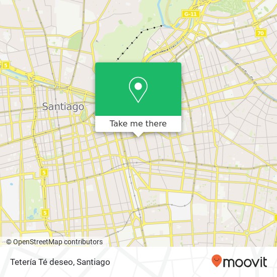 Tetería Té deseo map