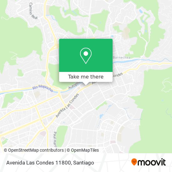 Avenida Las Condes 11800 map