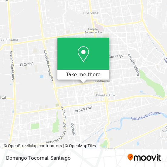 Domingo Tocornal map