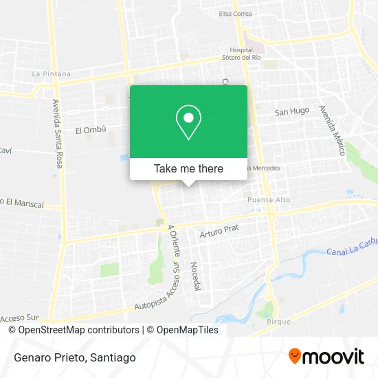 Genaro Prieto map