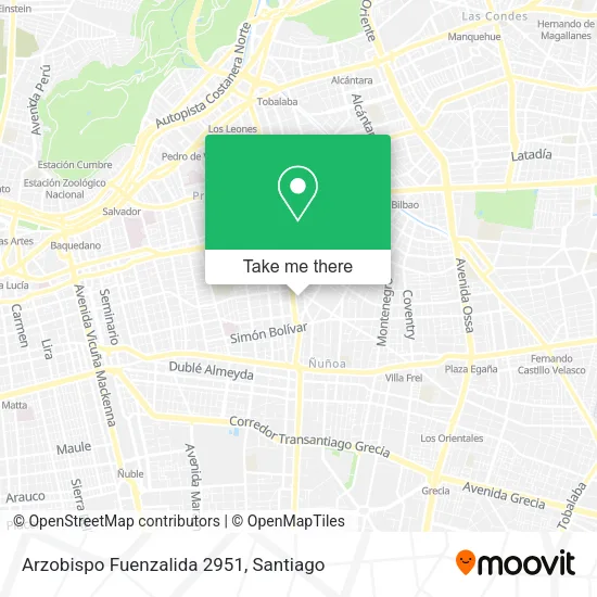 Arzobispo Fuenzalida 2951 map