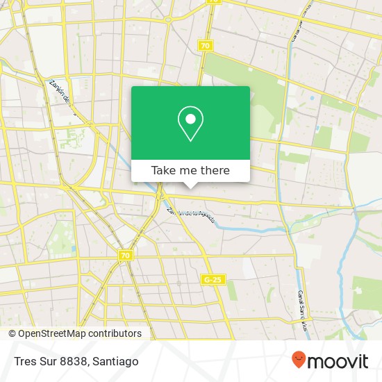 Tres Sur 8838 map