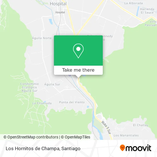 Mapa de Los Hornitos de Champa