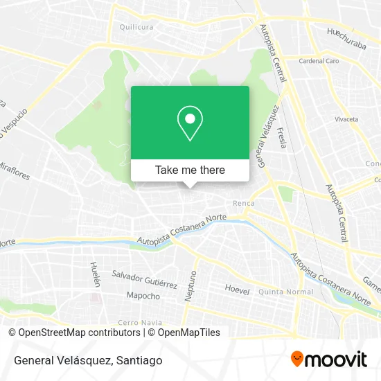 General Velásquez map