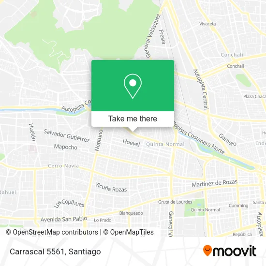 Carrascal 5561 map