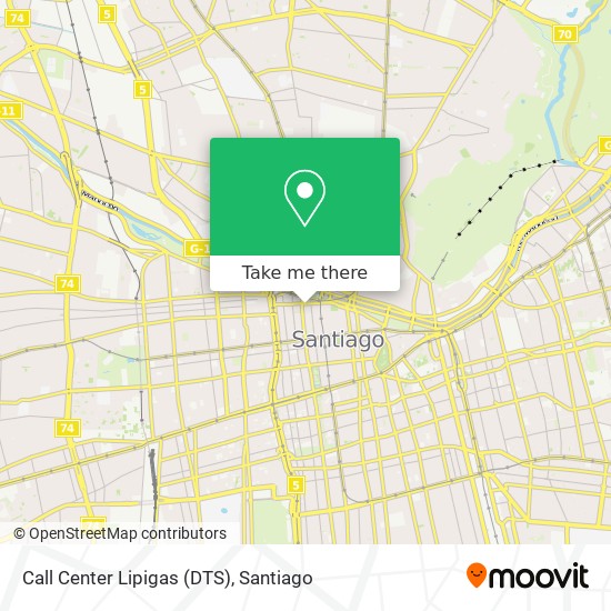 Call Center Lipigas (DTS) map