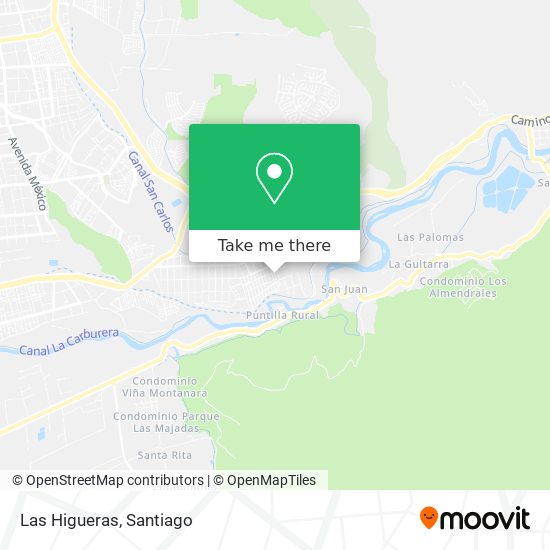 Las Higueras map