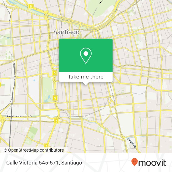 Calle Victoria 545-571 map