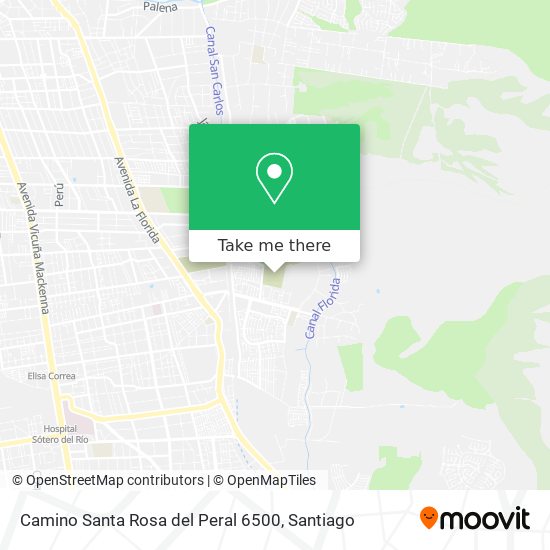 Camino Santa Rosa del Peral 6500 map