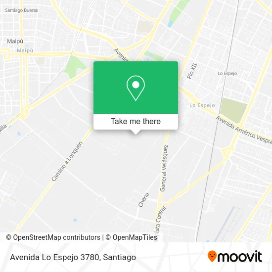 Avenida Lo Espejo 3780 map