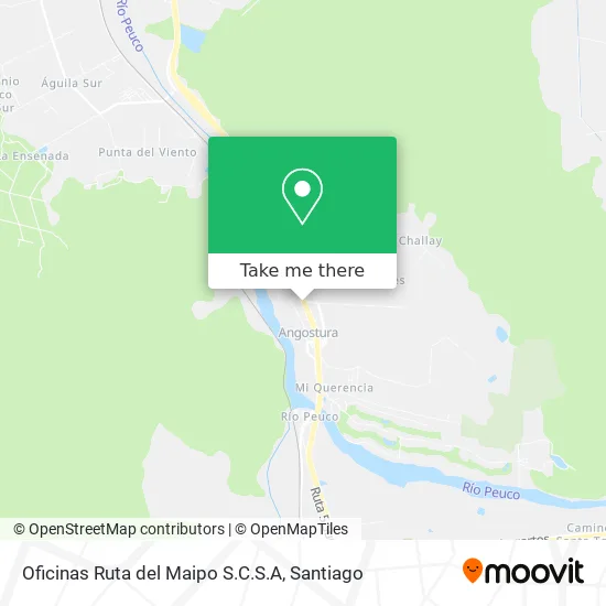 Mapa de Oficinas Ruta del Maipo S.C.S.A