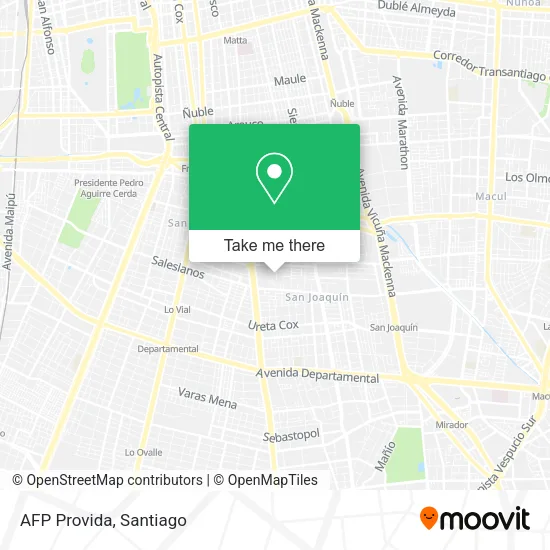 AFP Provida map