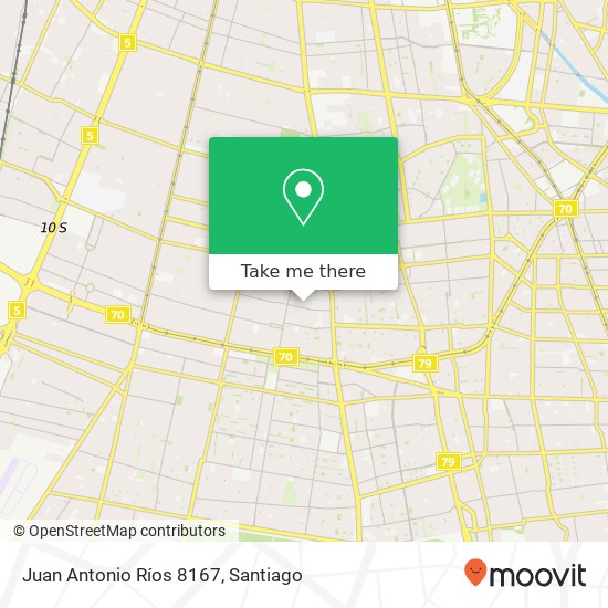 Juan Antonio Ríos 8167 map