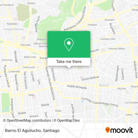 Barrio El Aguilucho map