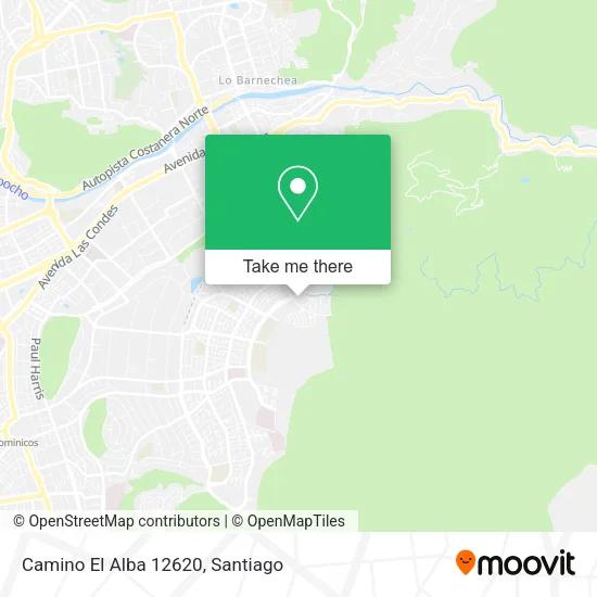 Camino El Alba 12620 map