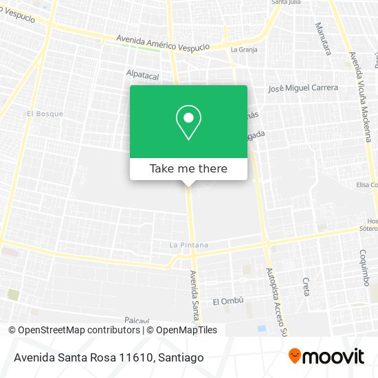 Mapa de Avenida Santa Rosa 11610