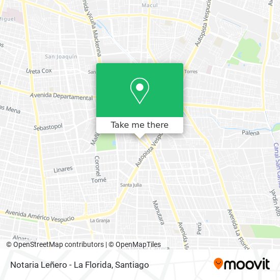 Notaria Leñero - La Florida map