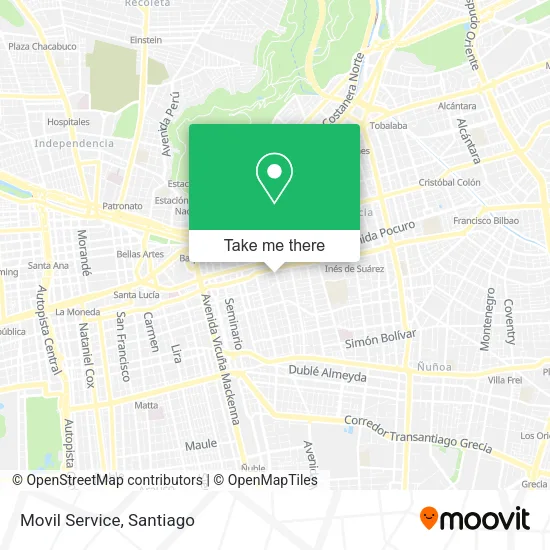 Movil Service map
