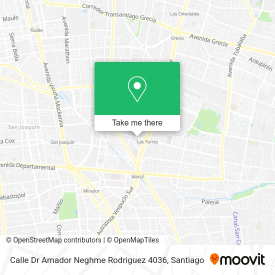 Calle Dr Amador Neghme Rodriguez 4036 map