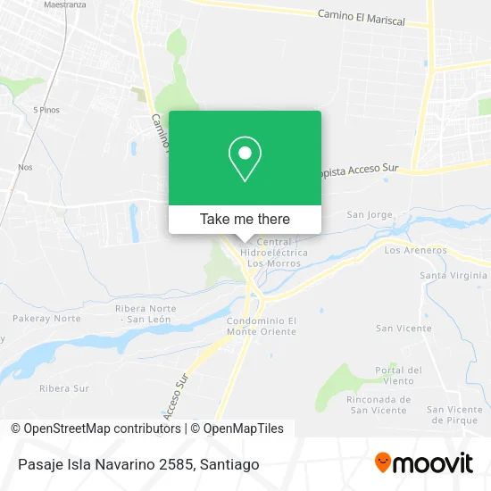Pasaje Isla Navarino 2585 map