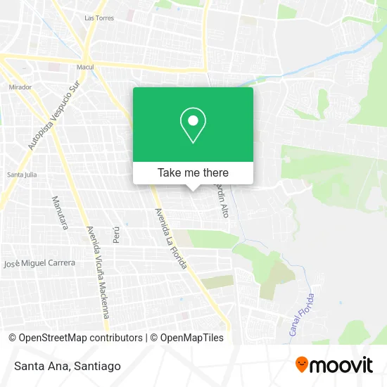 Santa Ana map