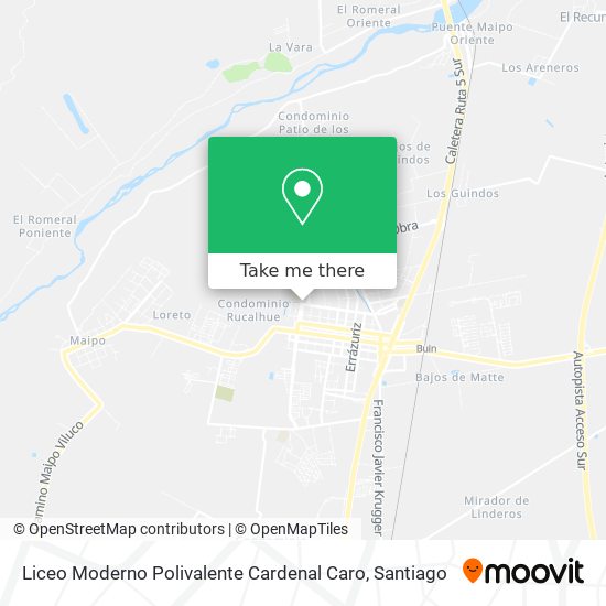 Liceo Moderno Polivalente Cardenal Caro map