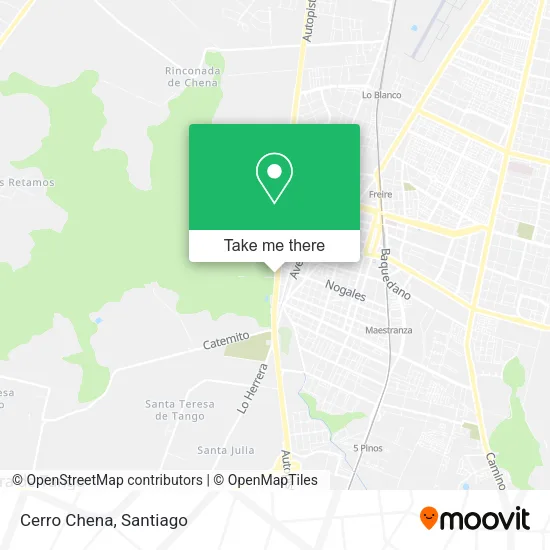 Cerro Chena map